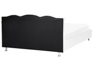 Bett mit Lattenrost Kunstleder METZ 160 x 200 cm Weiß_883848