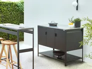 Outdoor-Küchenschrank MAENZA Schwarz Metall_981343