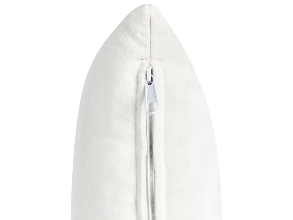 Sofa 3-Sitzer FREDERICA Samtstoff Cremeweiß_965562