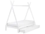Dječji krevet s ladicama Teepee Borovo drvo DEVAY 90 x 200 cm Bijeli_963565