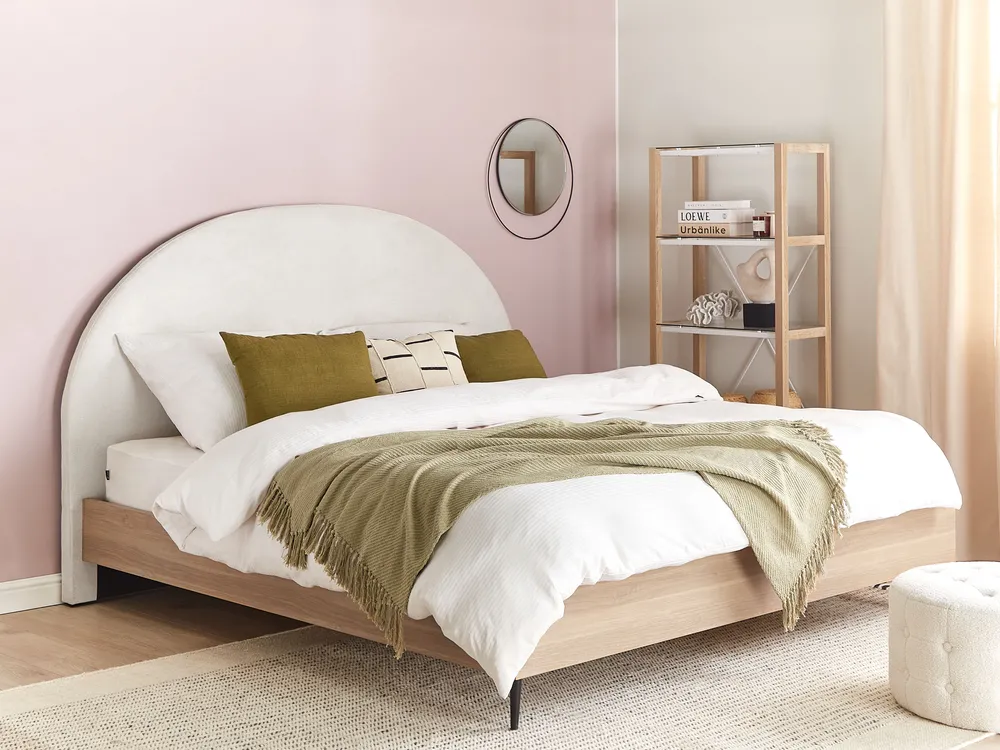 Bed Fabric MILLAY 160 x 200 cm (EU King Size) Off-White_863290