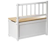 Storage Bench BERRIMA Pine Wood Light Brown/ White_1047531