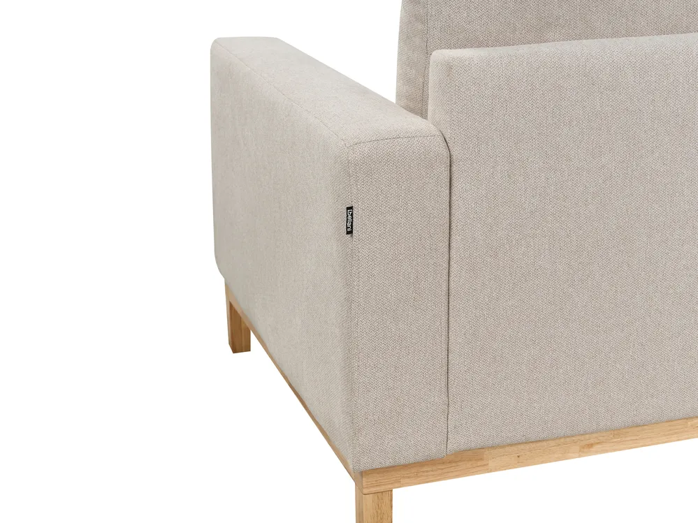 Ecksofa 4-Sitzer SIGGARD Stoff Hellbeige rechtsseitig_944912