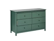 Commode à 6 tiroirs BARCALDINE Bois de pin Vert_1188247