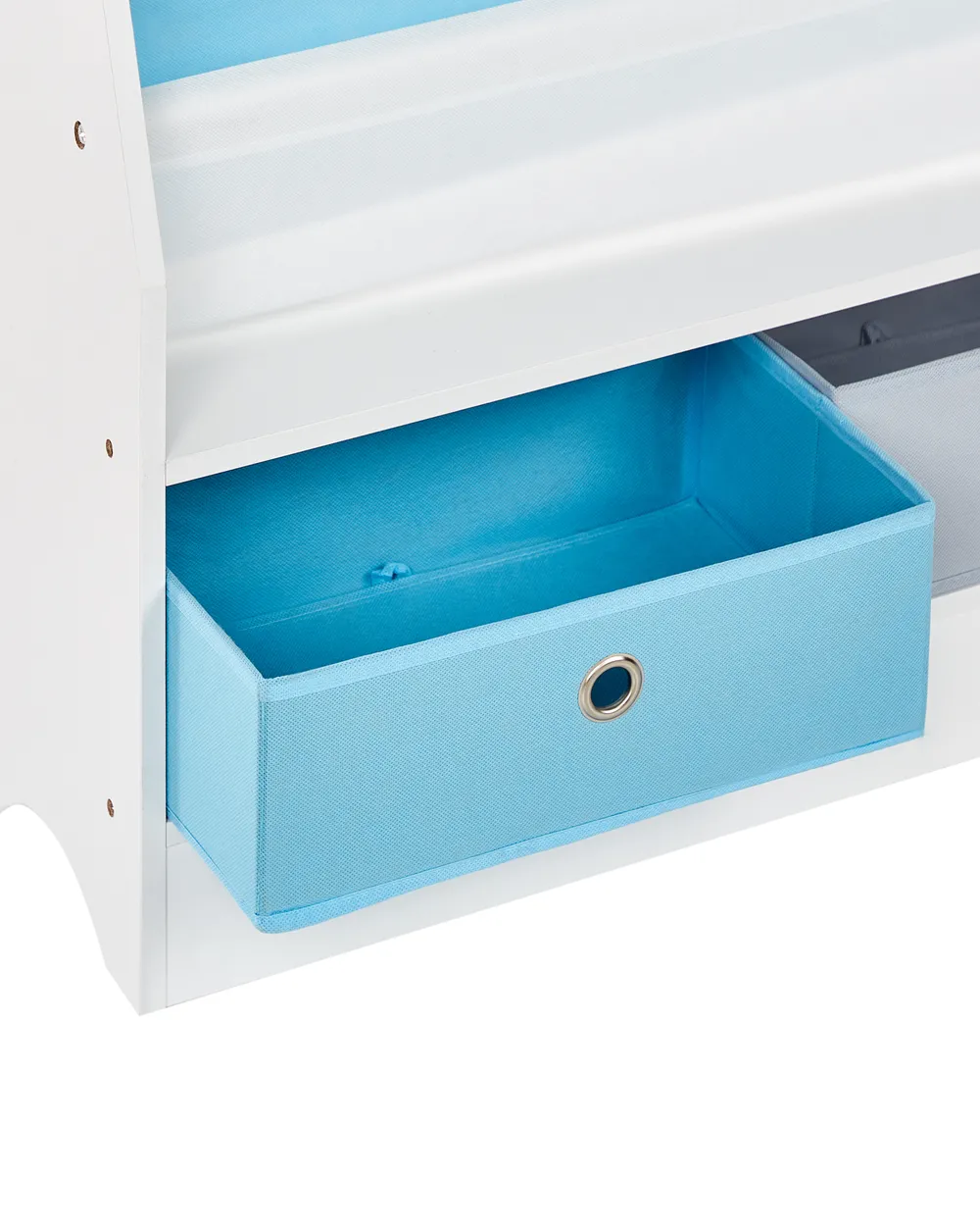 3 Tier Bookcase TUMBY 74 cm White_963090