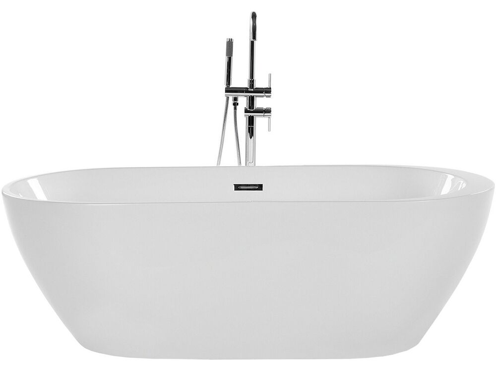 Prostostoječa kad NEVIS 150 x 75 cm Bela