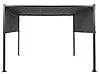 Gazebo LED PARGA 310 cm x 310 cm Metal Dark Grey