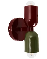 Wandlampe 2er Set TOPI Metall Rot / Grün_987518