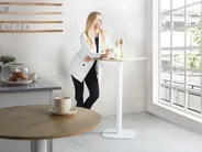 Stehtisch MORELLA Hellbraun / Weiß 60 cm 60 cm_998597