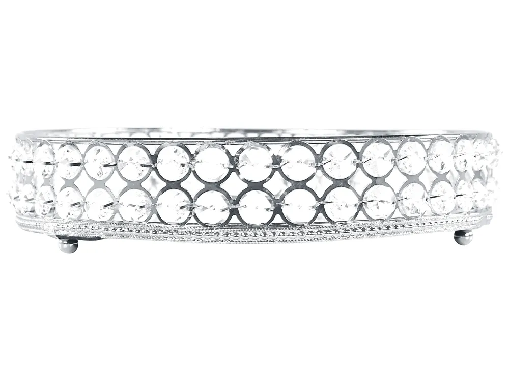 Dekotablett VATAN Glas Silber_817708