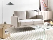 Sofa 2 Seater BREDA Fabric Light Beige_1078142