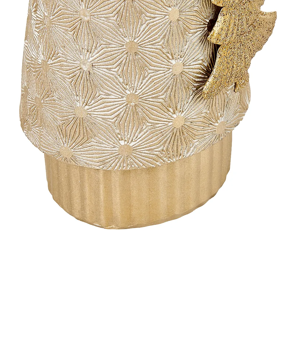 Weihnachtsdekoration 3er Set TENNILA 23/31/32 cm Weihnachtsmann Gold_1175517