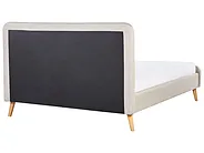 Bett mit Lattenrost Stoff RENNES 160 x 200 cm Hellbeige_684054