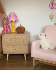 Nachttisch mit 2 Schubladen SCONE Hellbraun_1186296