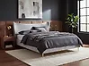 Bed Velvet CHALEIX 180 x 200 cm (EU Super King) Light Grey