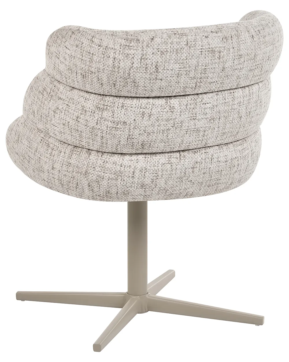Dining Chair Swivel YOUNGSTOWN Fabric Light Beige_1156542