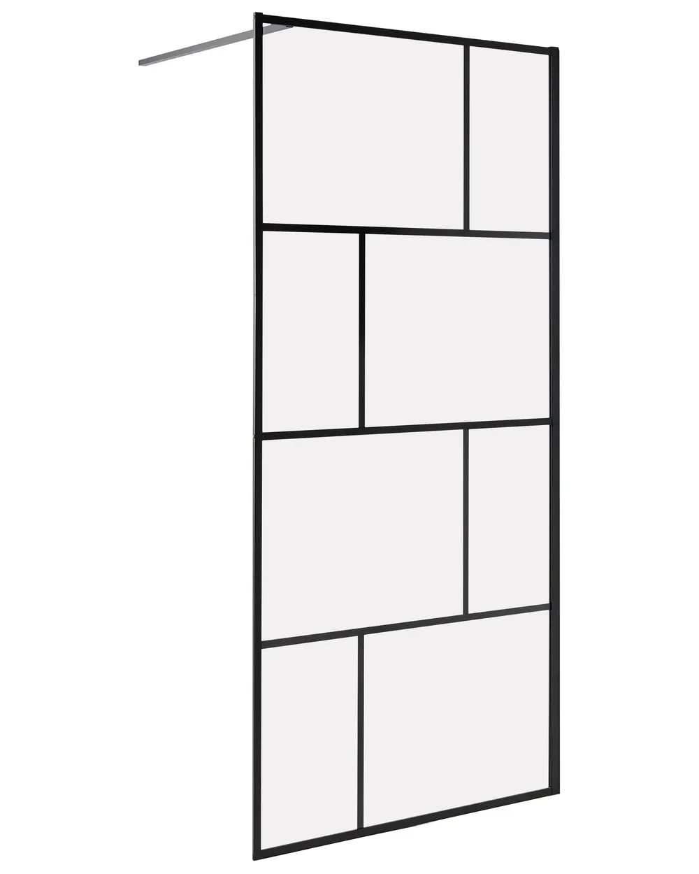 Duschwand TAPAJOS 90 x 195 cm Schwarz