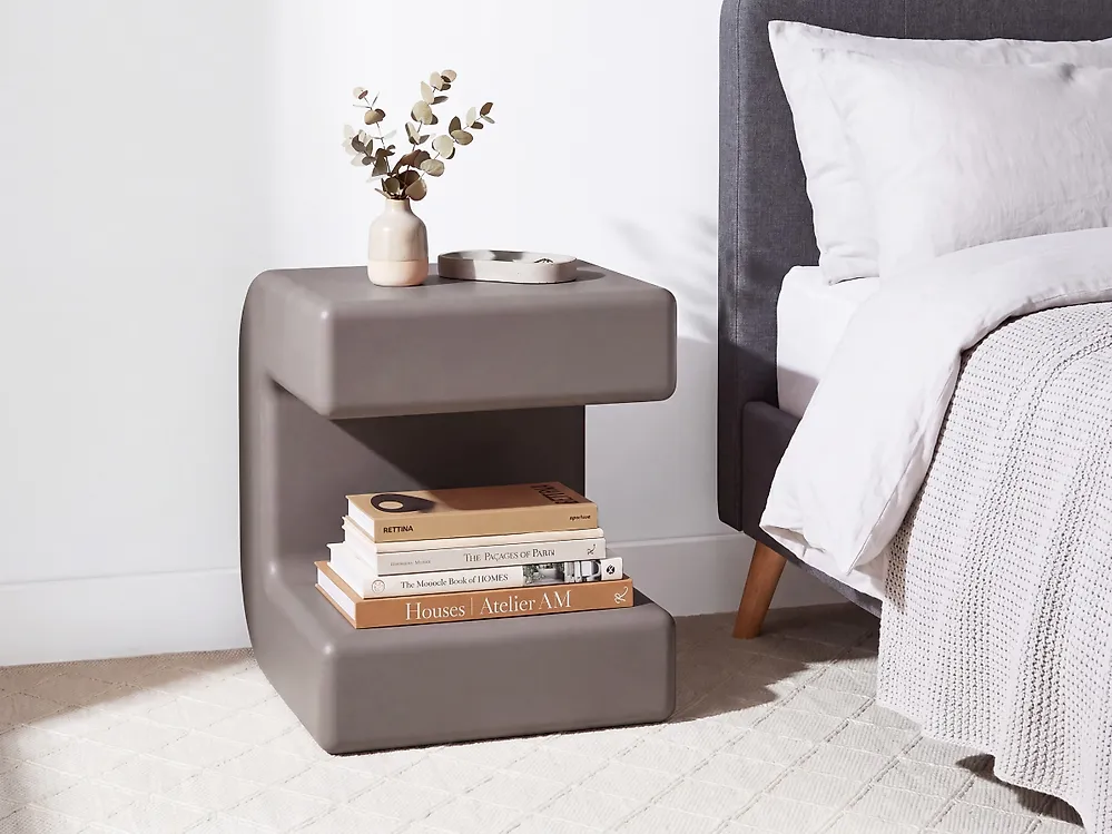 Set of 2 Side Tables MOZIA Taupe_1166048