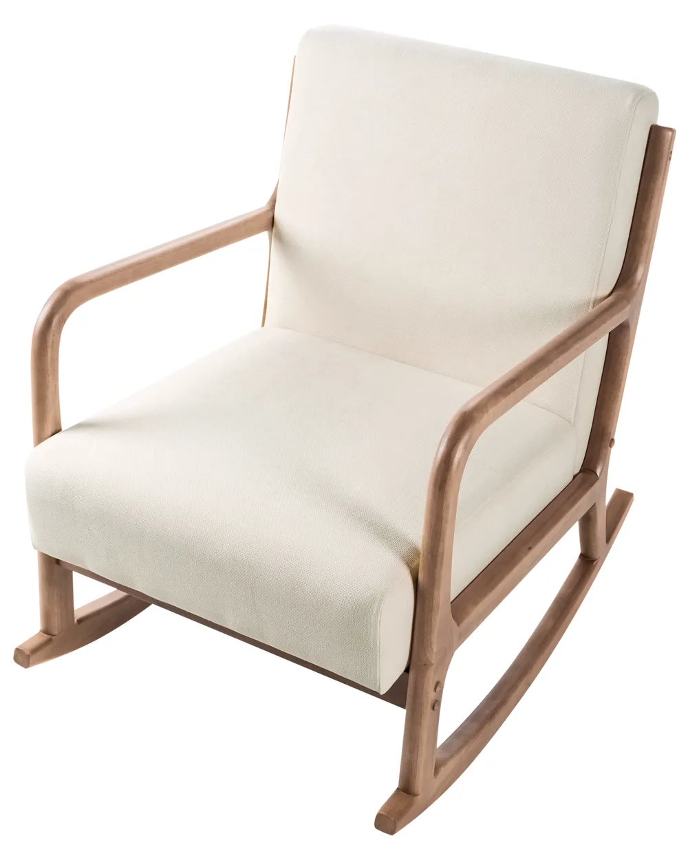 Rocking Chair SKOVDE Fabric Light Beige_1017185