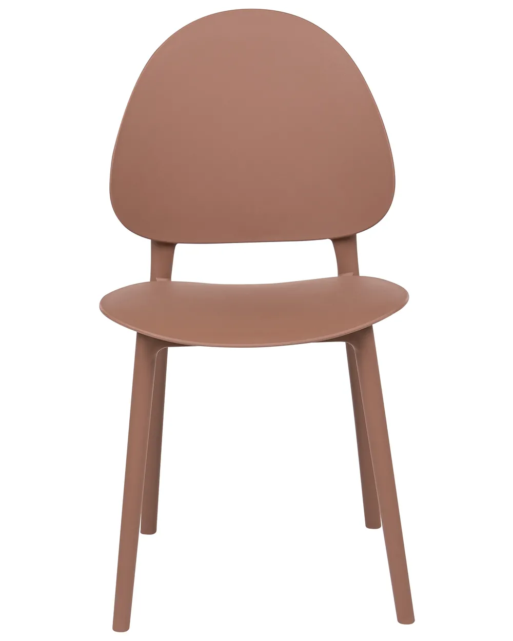 Set of 4 Garden Chairs CEARA Brown_1069675