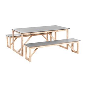 Meubles de jardin en béton