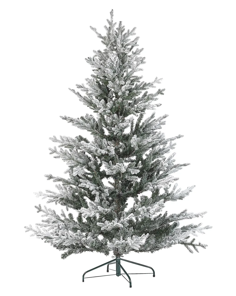 Knstlicher Weihnachtsbaum mit Schnee BRISCO 180 cm Wei - Beliani.de
