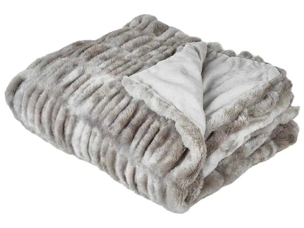 Tagesdecke MACODES Webpelz 150 x 200 cm Grau