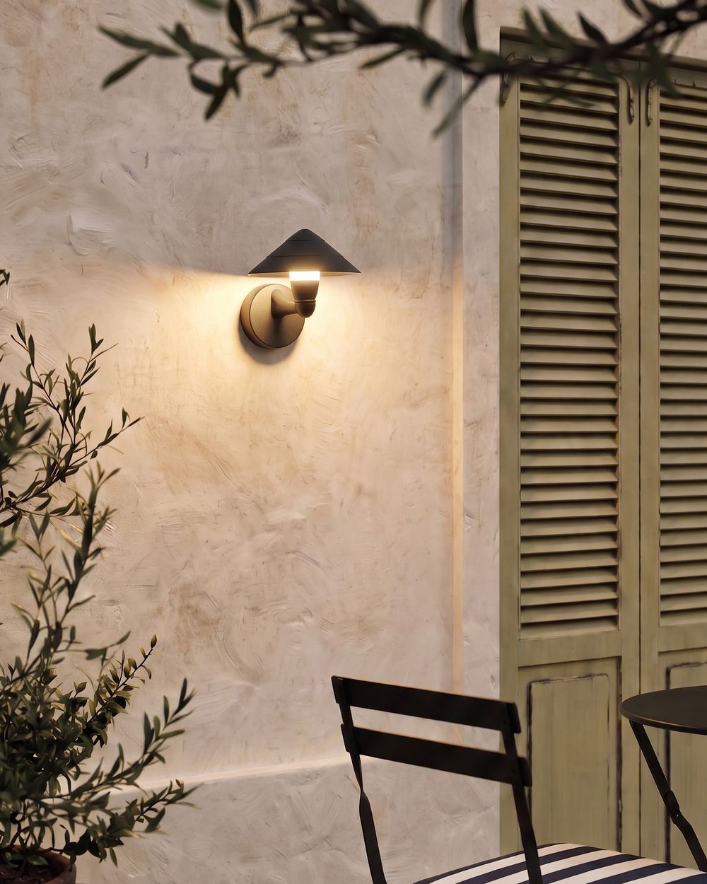 Outdoor LED Wall Light NAVEA Black