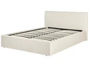 Ottoman Bed ORBEY Fabric Light Beige 140 x 200 cm (EU Double)_906914
