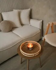 Schlafsofa 3-Sitzer KRAMA mit Stauraum Stoff Cremeweiß_981215