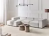 Modul Ecksofa 4-Sitzer ARDAL Cord Cremeweiß rechtsseitig