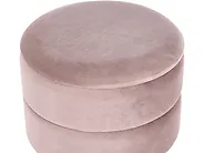 Storage Pouffe ELGIN Velvet Taupe_1186285