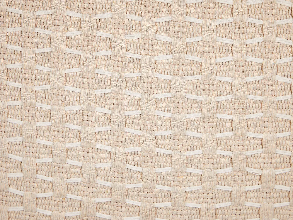 Dekokissen 2er Set HAKONE 42 x 42 cm Hellbeige Geometrisches Muster_856379