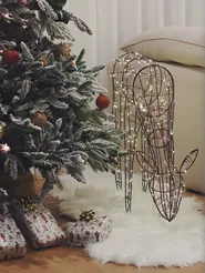 Artificial Snowy Christmas Tree BASSIE 210 cm White_844610