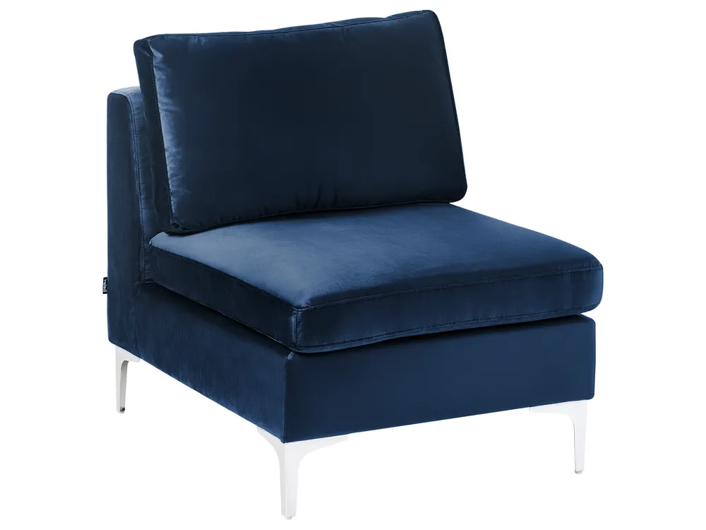 Sesselmodul EVJA Samtstoff Marineblau
