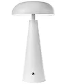 Kabellose LED Tischlampe BOCONO mit Dimmer Metall Weiß
