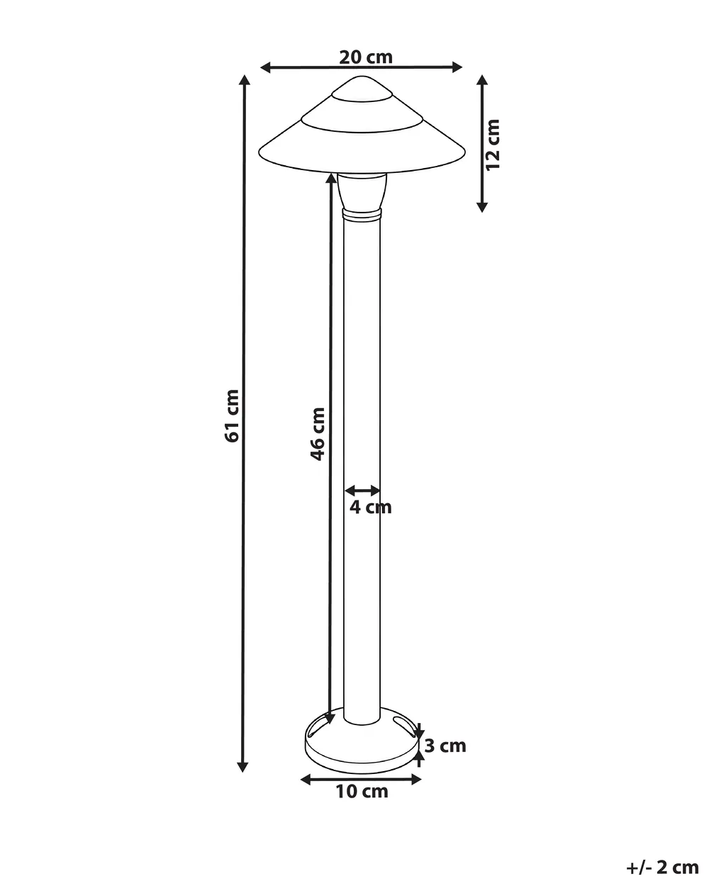 LED Pollerleuchte GAIA Schwarz_1104107