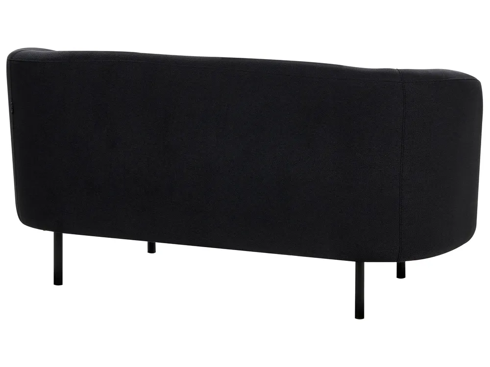Sofa 2-Sitzer LOEN Stoff Schwarz_920335