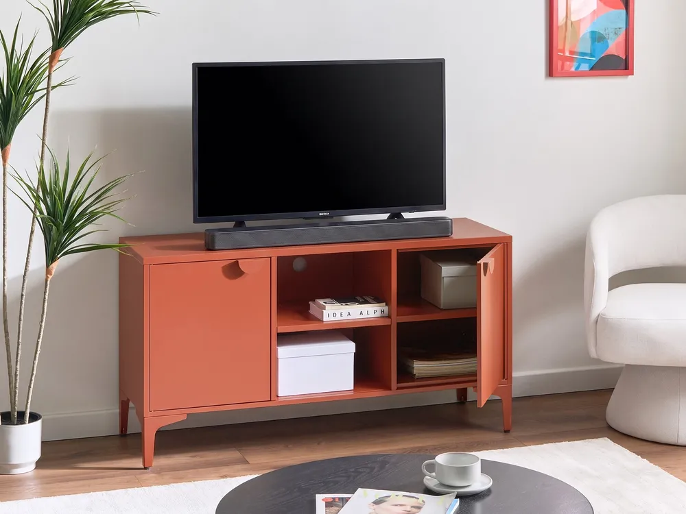 TV Stand ARDURA Metal Golden Brown_1077773