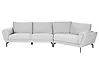 Sofa 3-Sitzer KANSSELI Stoff Hellgrau
