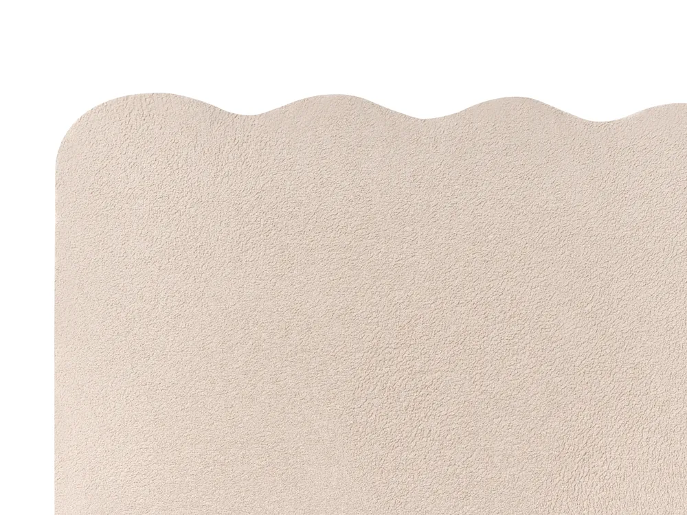 Bett mit Stauraum NANTERRE Bouclé Beige 160 x 200 cm_1019640