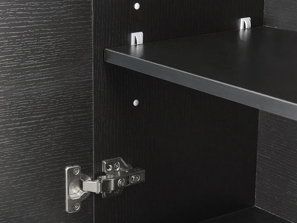 Bathroom Wall Mounted Cabinet MATARO 40 cm Black_788589