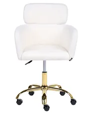 Desk Chair ALENA Boucle White_1083740