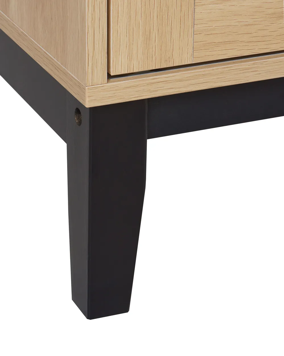 Vitrine mit Glastüren RUMSON 80 cm Hellbraun_913794