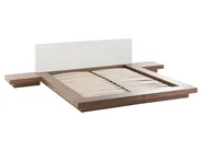 Bett mit Lattenrost ZEN 160 x 200 cm Braune Esche_751584