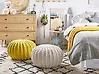 Pouf CONRAD Baumwolle Beige