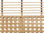 Garden Bench with Cushion PRATELLO 122 cm PE Rattan Natural_856986