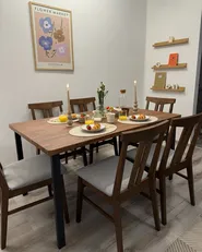 Dining Table LAREDO Dark Brown 150 cm 90 cm_982267