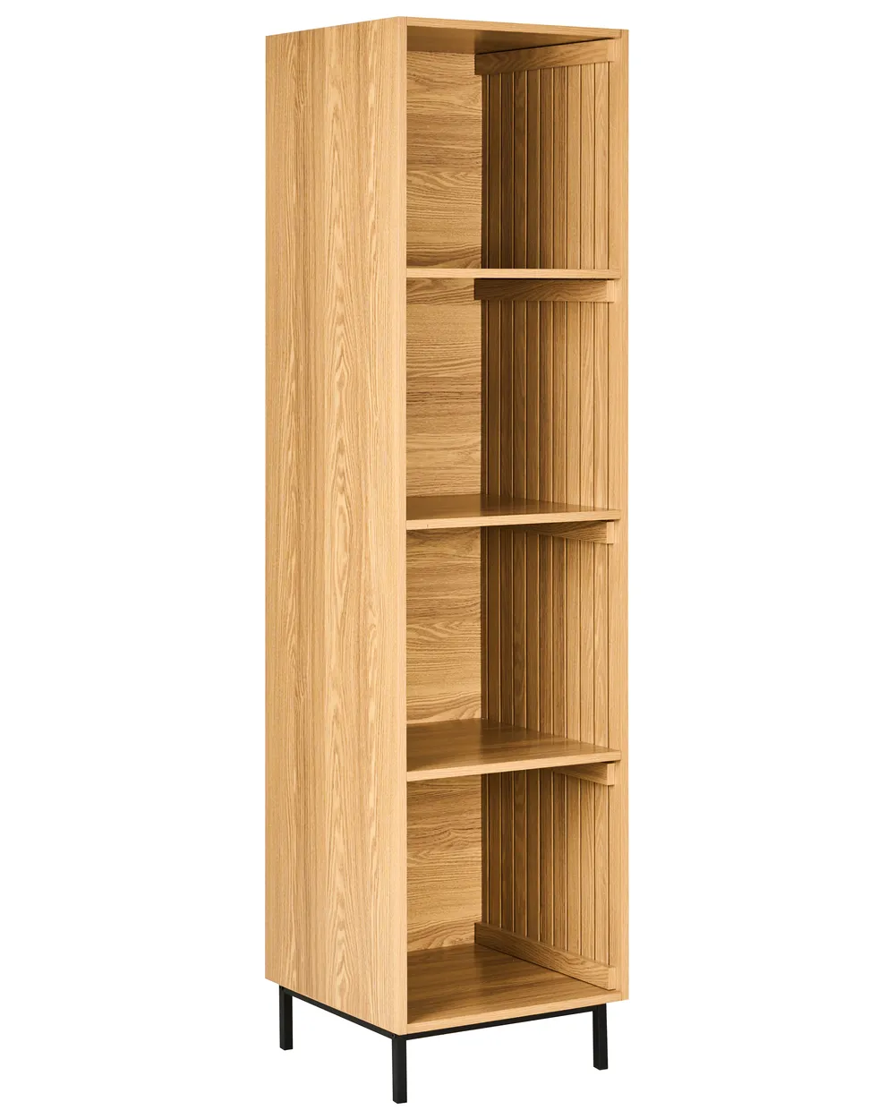 Regal mit 4 Ebenen LEANDRO 175 cm Hellbraun