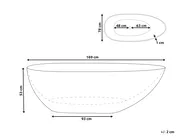 Freestanding Bathtub BLANCARENA 1700 x 780 mm Teal_891390